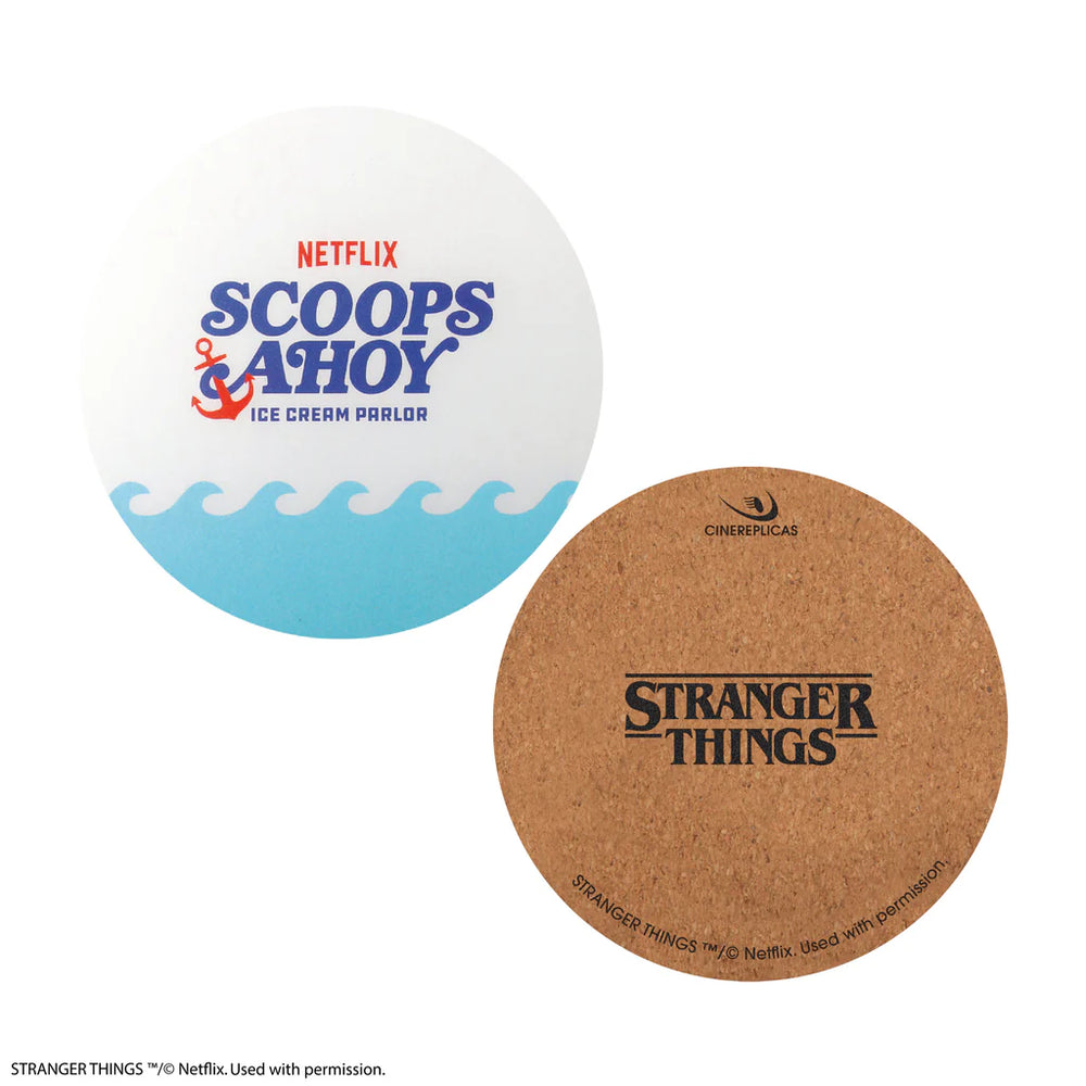 Stranger Things Set of 4 Coasters Scoops Ahoy CR4180