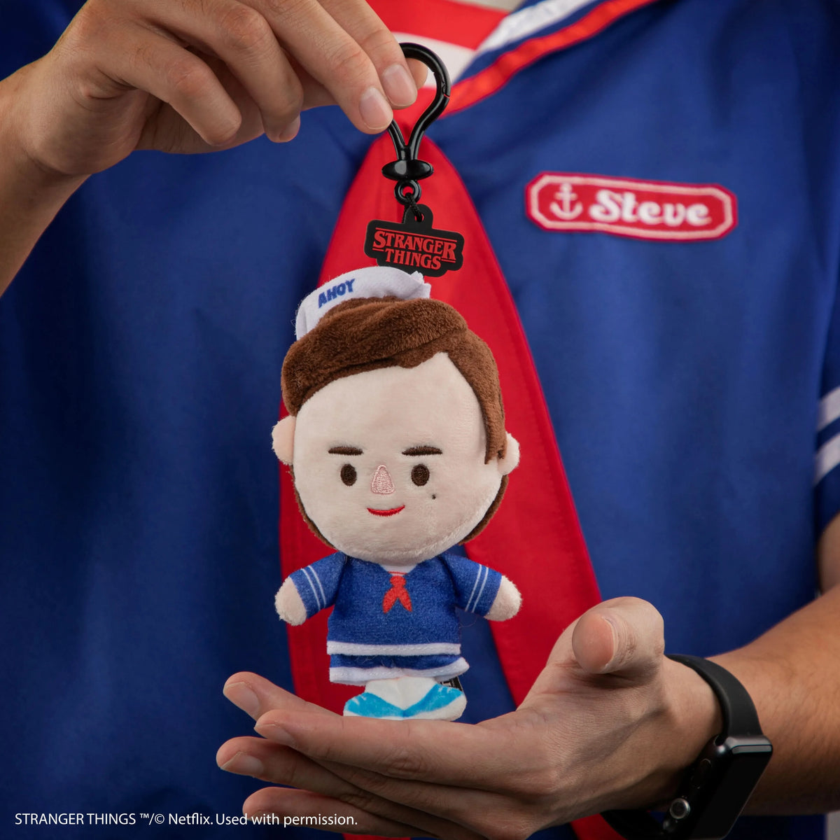 Stranger Things Steve Scoops Ahoy Plush Keyring CR2882