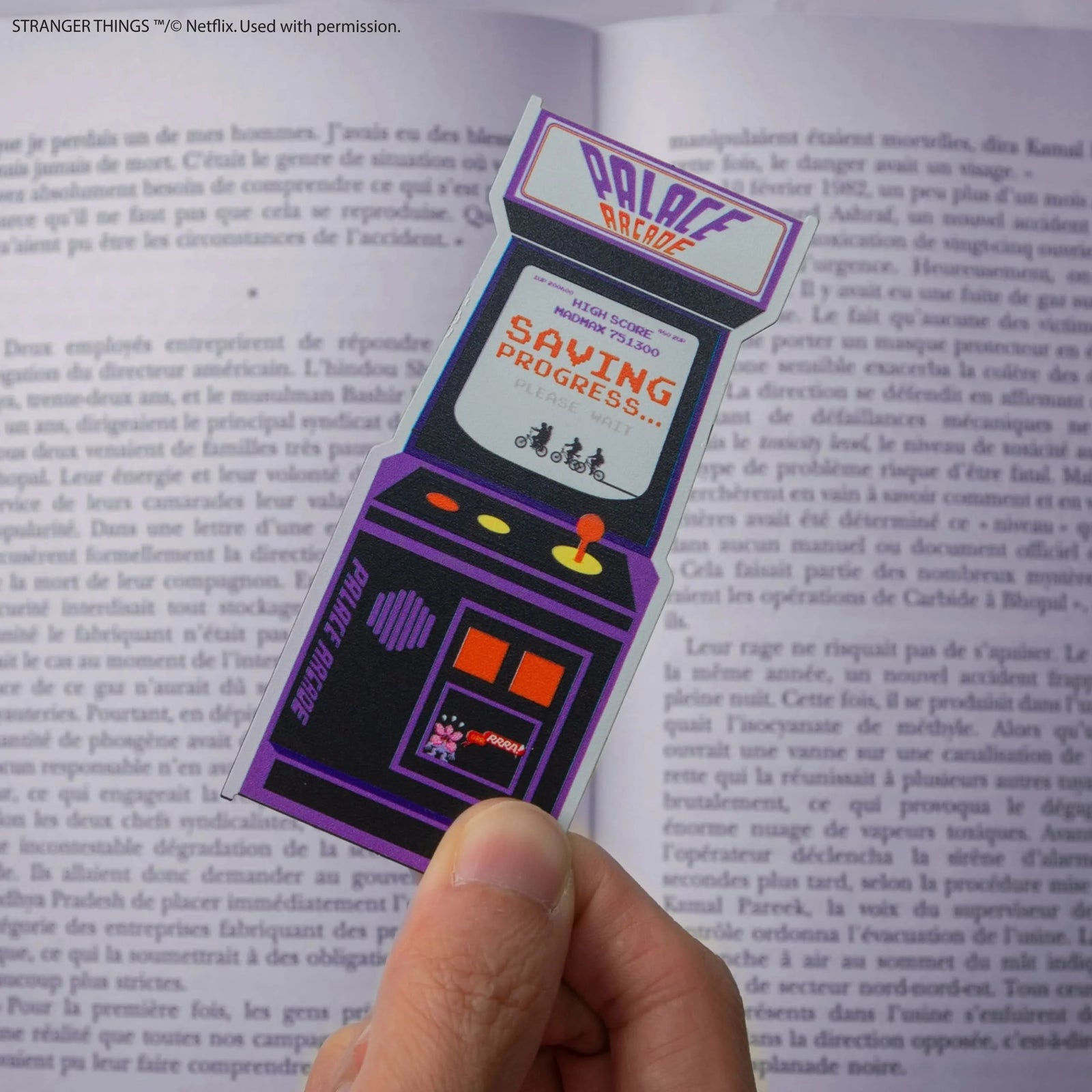 Stranger Things Arcade Metal Bookmark CR5380
