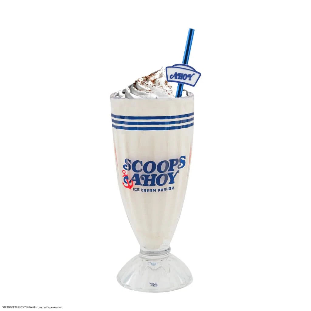 Stranger Things Scoops Ahoy Milkshake Glass Set CR4284