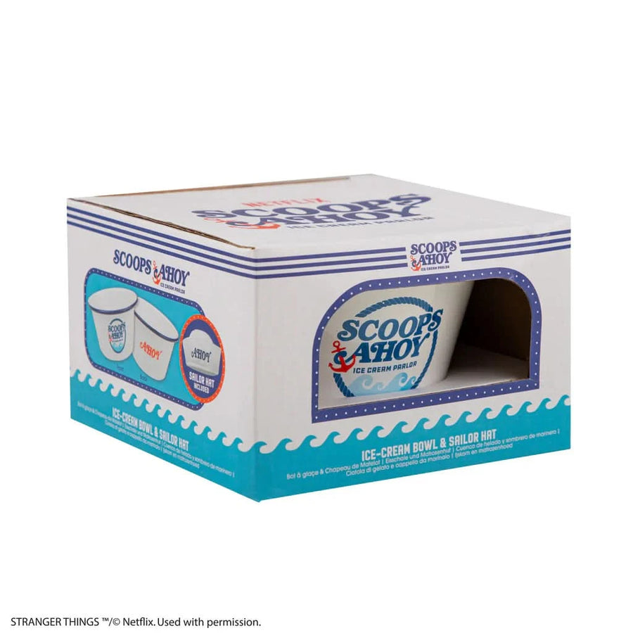 Stranger Things Scoops Ahoy Ice Cream Bowl With Sailor Hat CR4282