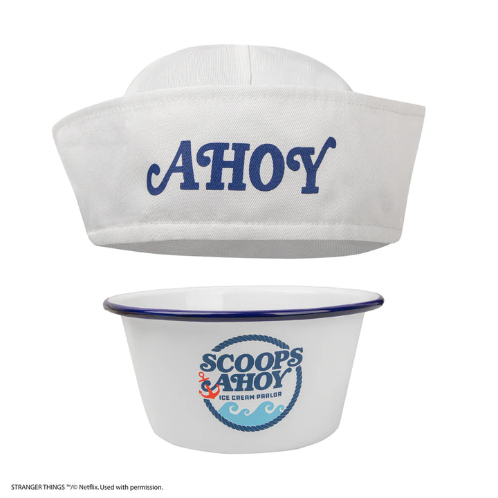 Stranger Things Ice Cream Bowl & Sailor Hat Scoops Ahoy CR4282