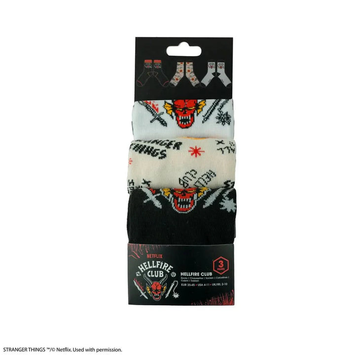 Set Of 3 Hellfire Club Socks CR1687