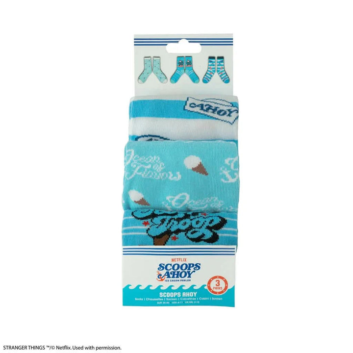Set Of 3 Scoops Ahoy Socks CR1680