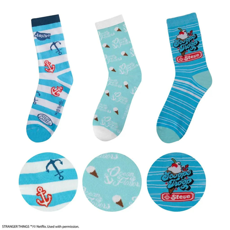 Set Of 3 Scoops Ahoy Socks CR1680