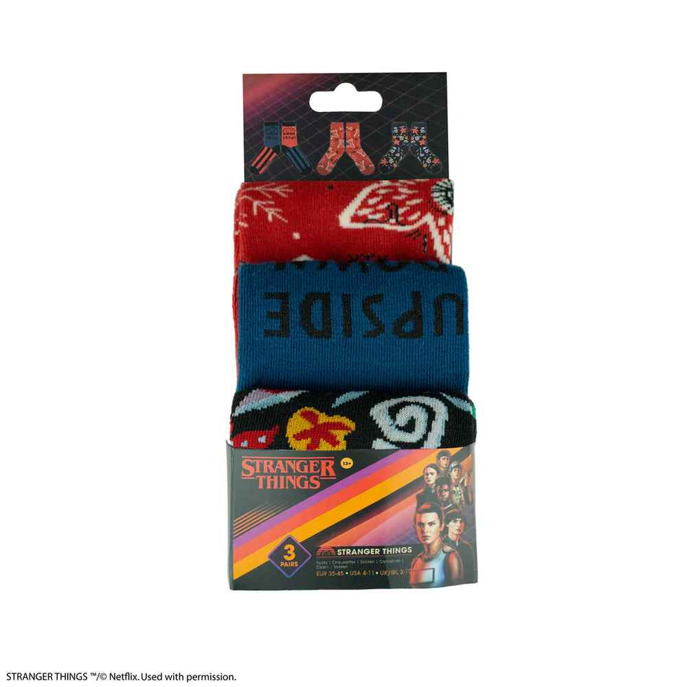 Socks Set of 3 Stranger Things CR1686