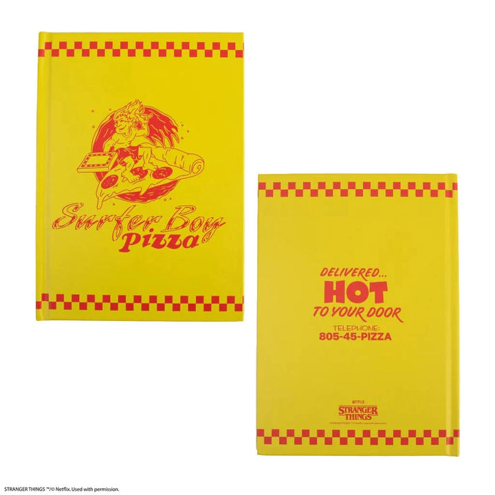 Stranger Things Surfer Boy Pizza Hardcover Notebook CR5184