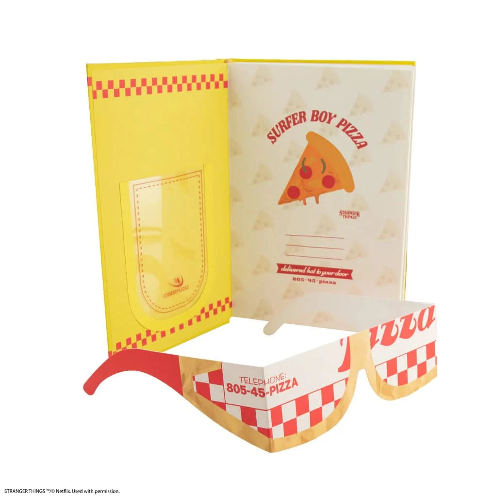 Stranger Things Surfer Boy Pizza Hardcover Notebook CR5184