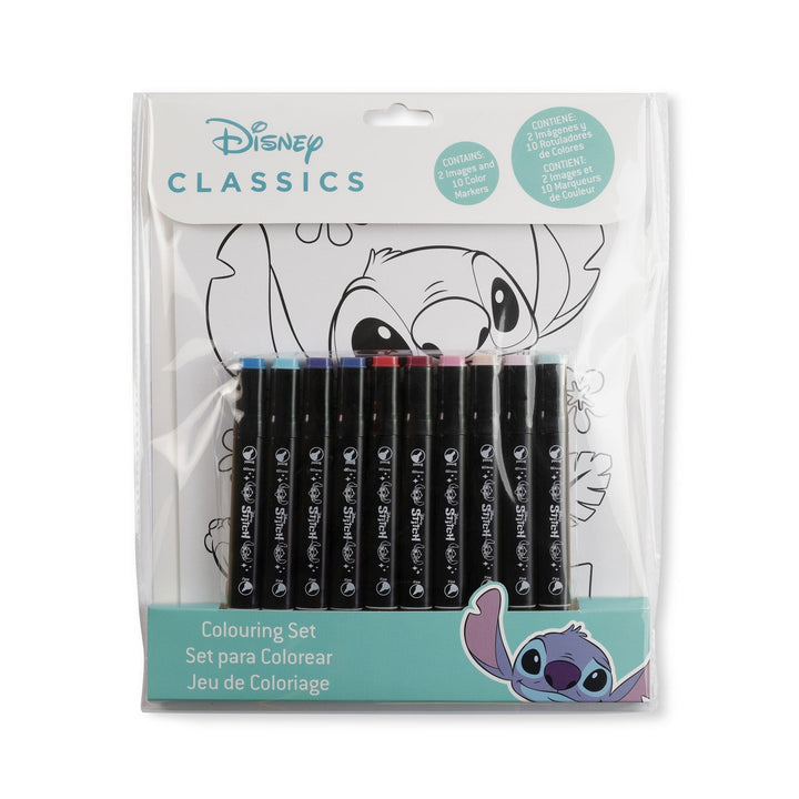 Disney 12 Pcs Colour By Numbers Activity Stitch Set ST00006