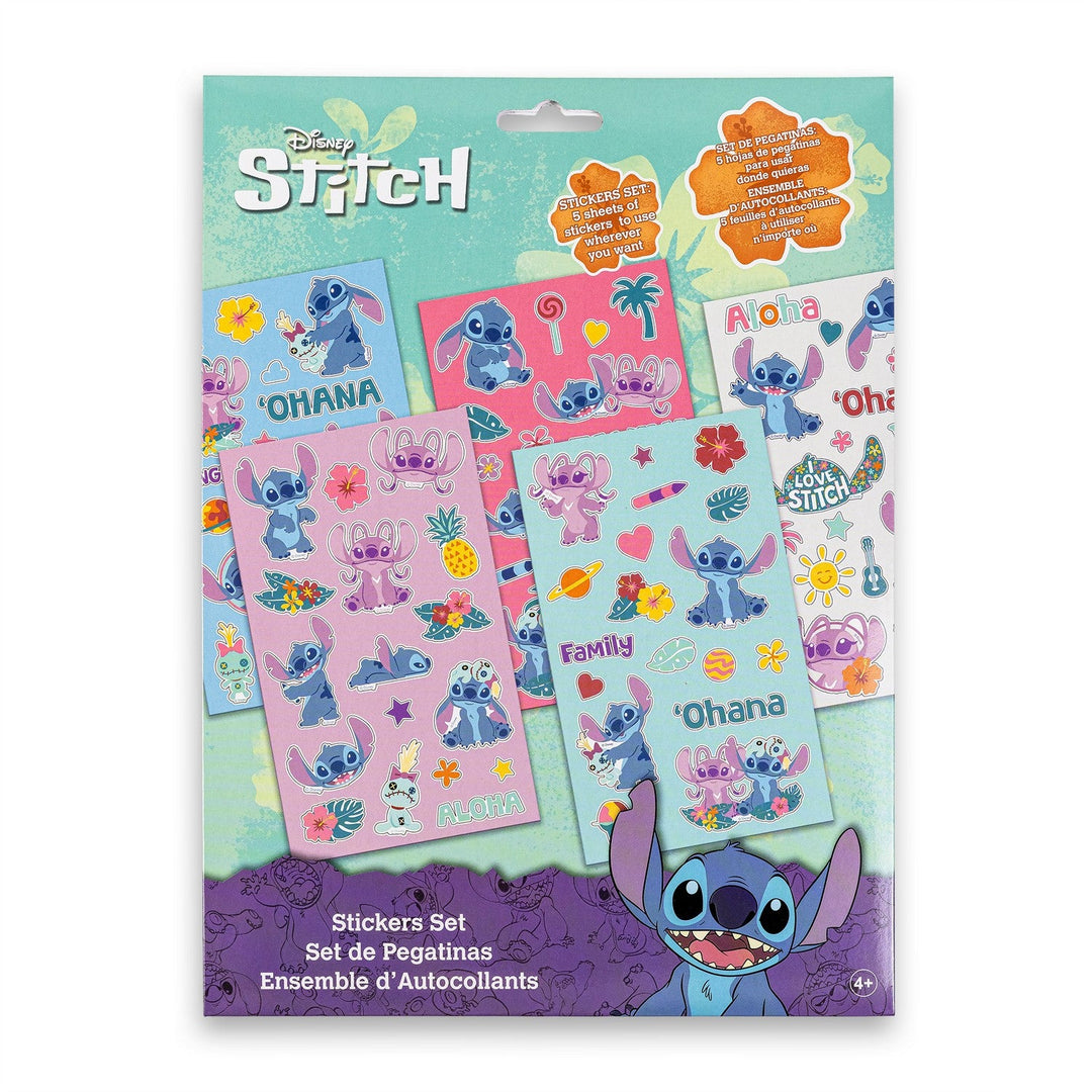 Disney 5 Pcs Stickers Stitch Set ST00077