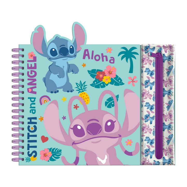 Disney 9 Pcs Stitch And Angel Colouring Set ST00080