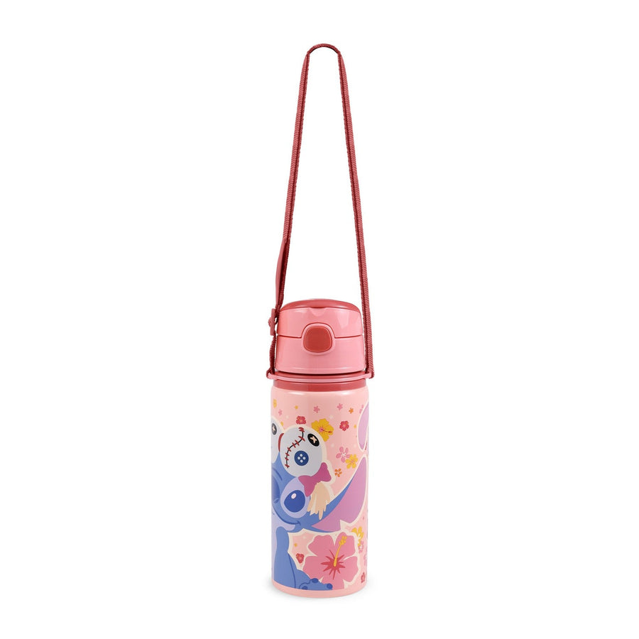 Disney Stitch Aluminum Leak Proof Water Bottle 600Ml Red ST00088