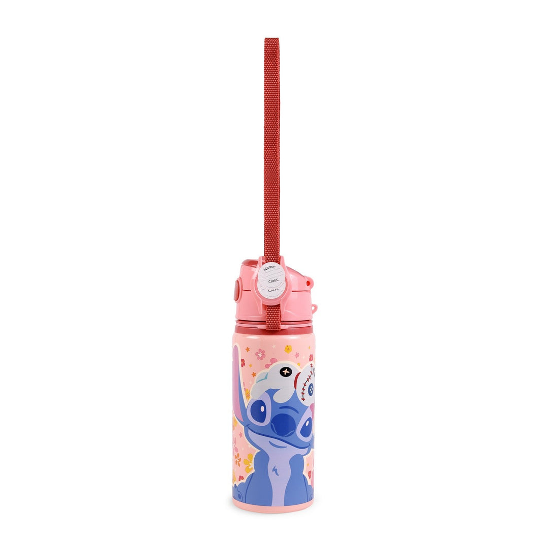 Disney Stitch Aluminum Leak Proof Water Bottle 600Ml Red ST00088
