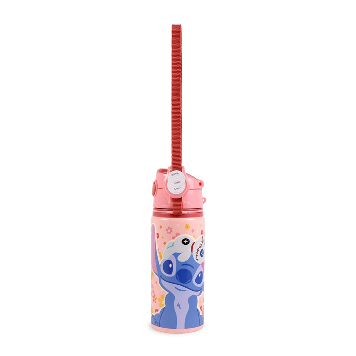 Disney Stitch Aluminum Leak Proof Water Bottle 600Ml Red ST00088