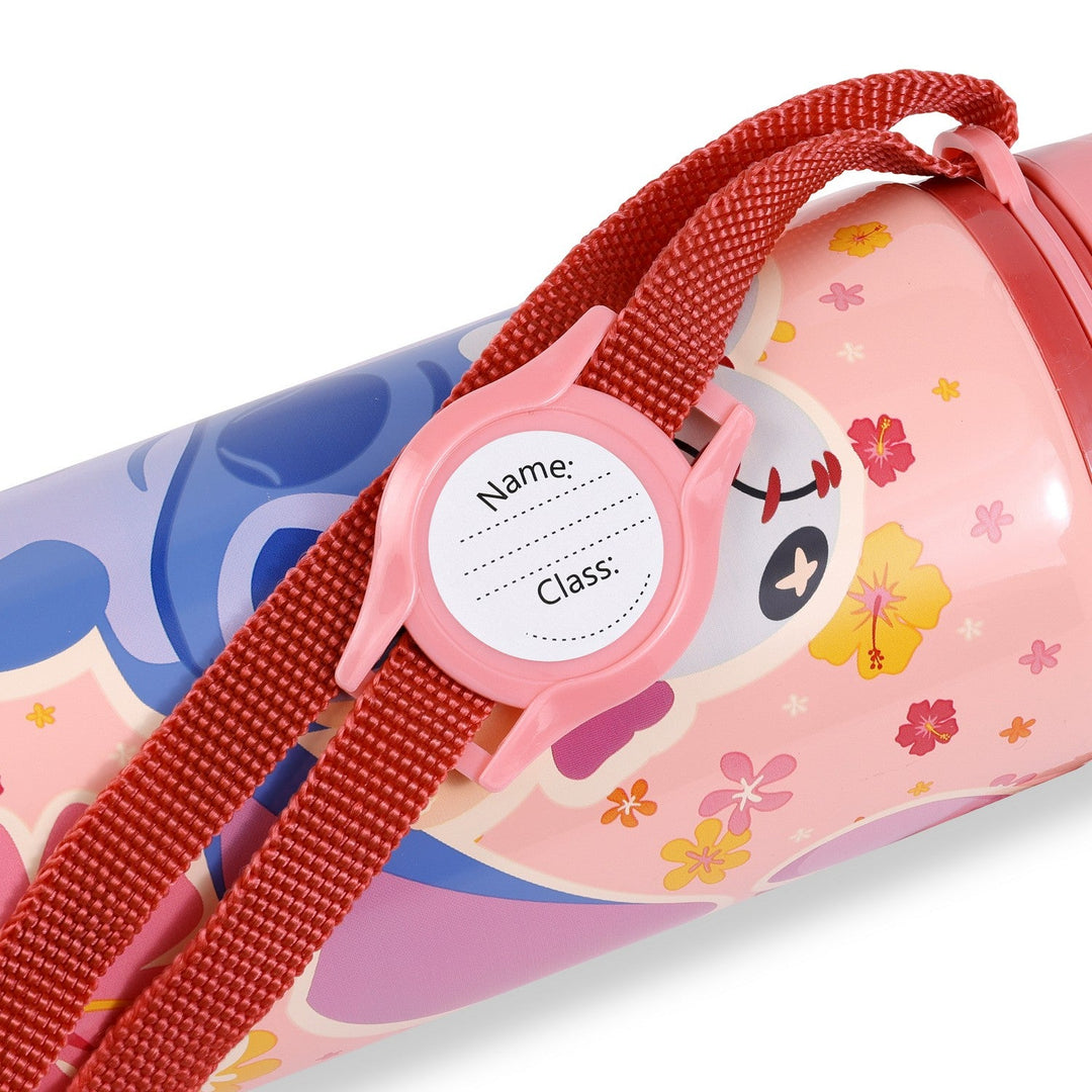 Disney Stitch Aluminum Leak Proof Water Bottle 600Ml Red ST00088