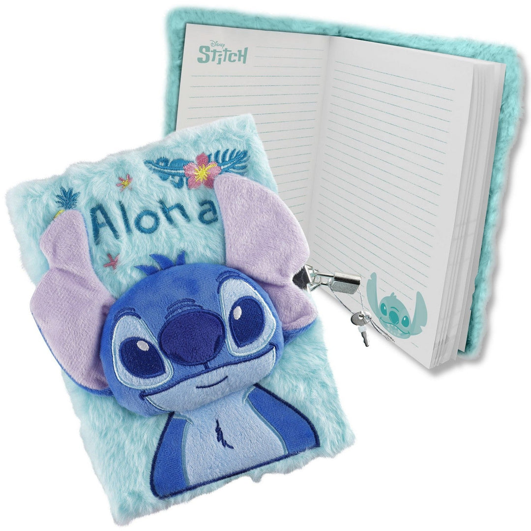 Disney Stitch Fluffy Diary Turquoise ST00117