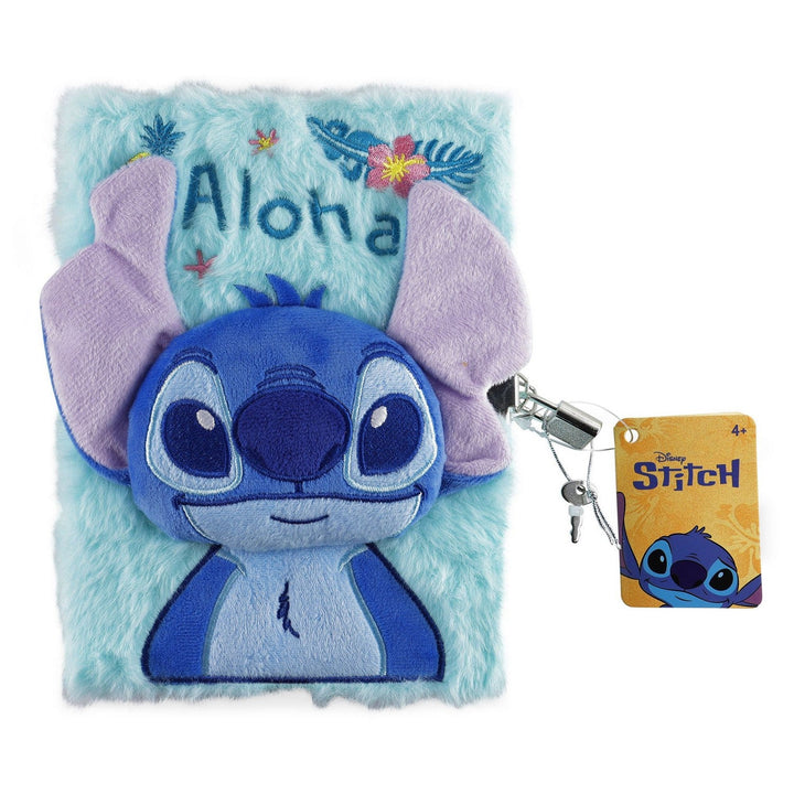 Disney Stitch Fluffy Diary Turquoise ST00117
