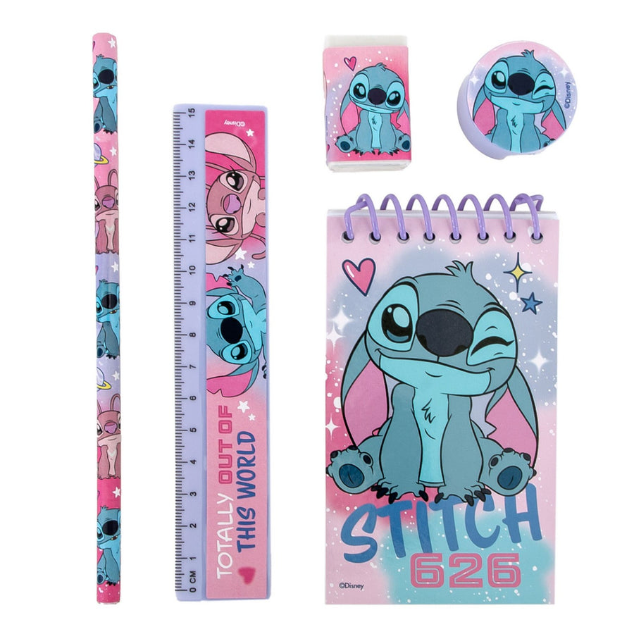 Disney Set 5 Pcs Stitch Stationery ST00157