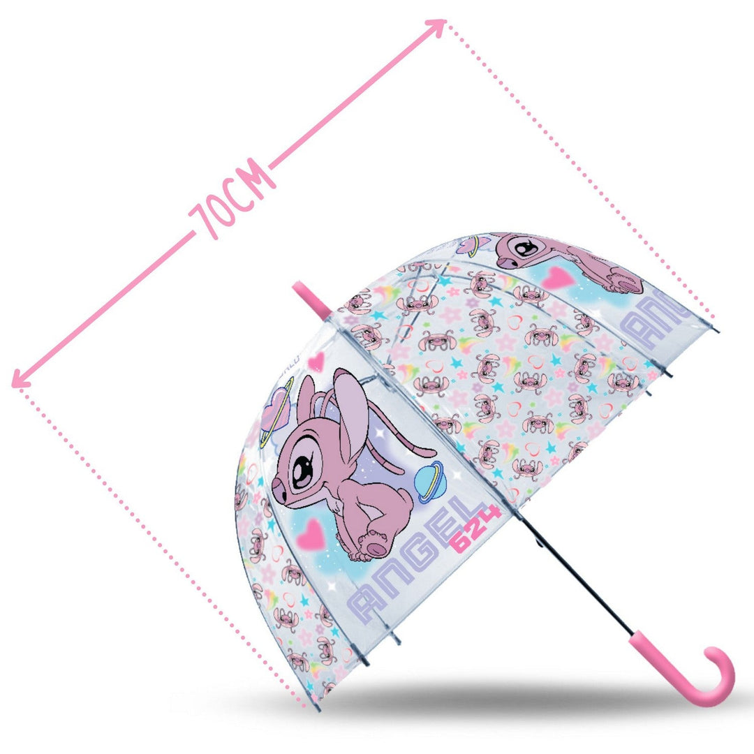 Disney Stitch Transparent Bell Umbrella 46Cm Angel ST00172