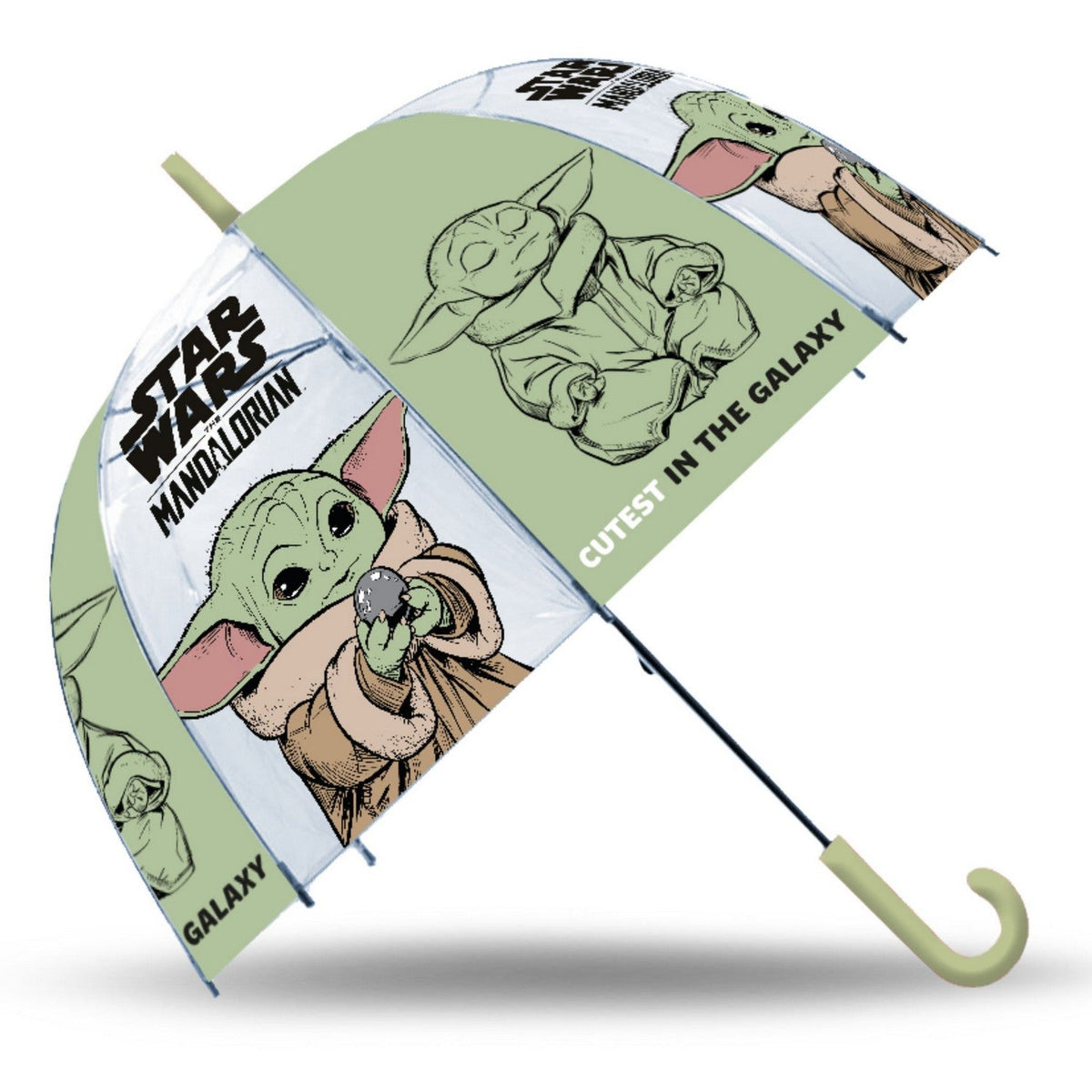 Star Wars Mandalorian Transparent Bell Umbrella 46Cm Grogu SW00001