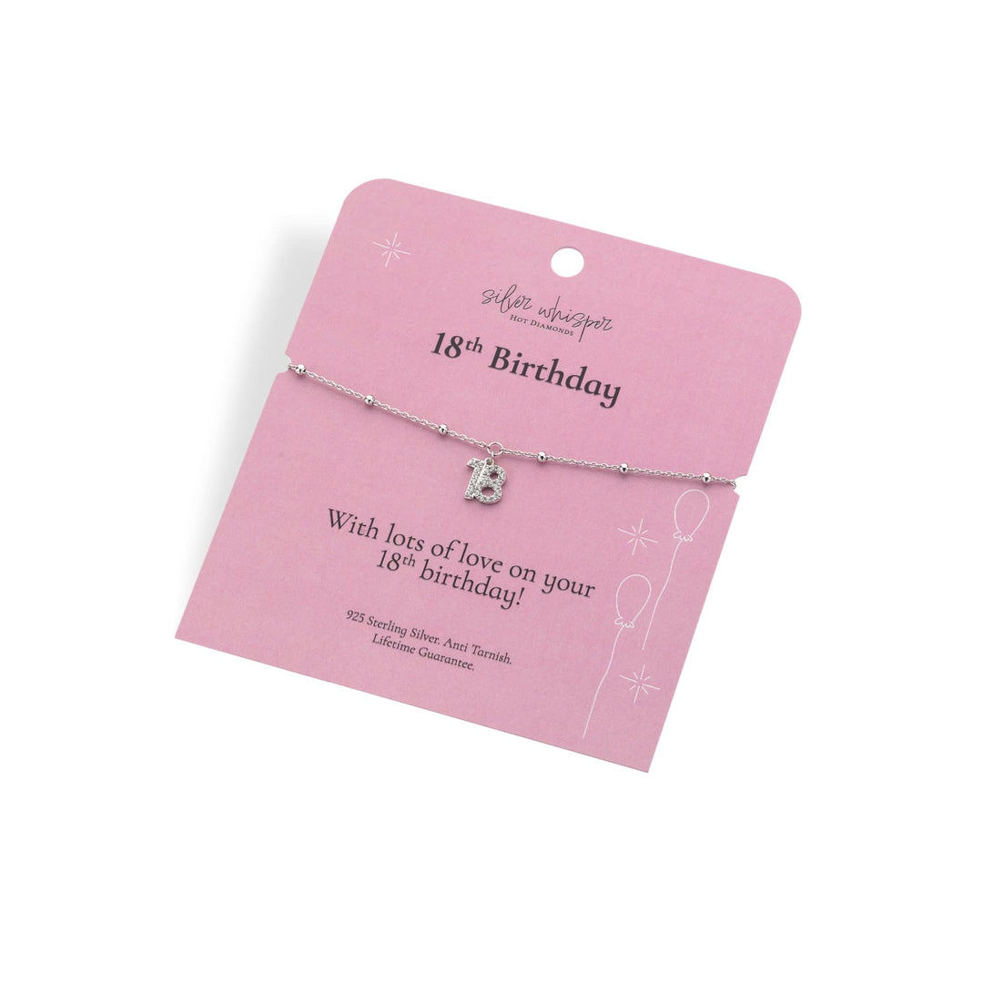 Silver Whisper 18th Bracelet SWB001
