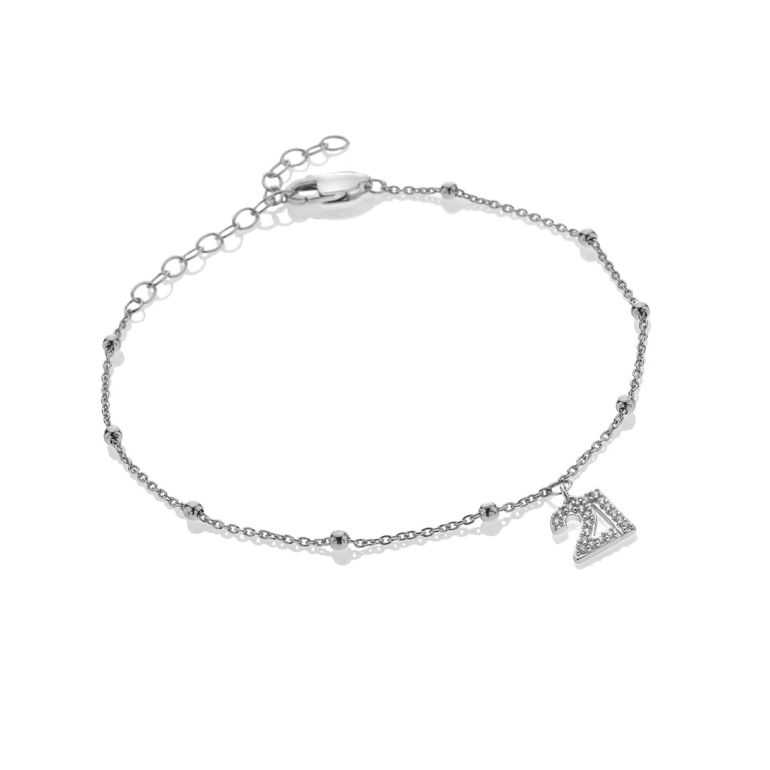 Silver Whisper 21st Bracelet SWB002