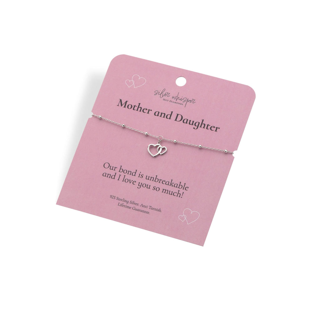 Silver Whisper Mother and Daughter Bracelet SWB005