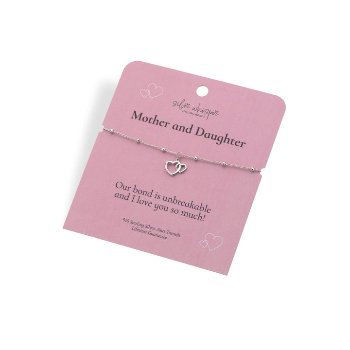 Silver Whisper Mother and Daughter Bracelet SWB005