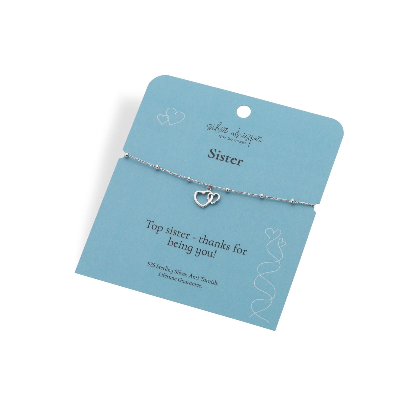 Silver Whisper Sister Bracelet SWB006