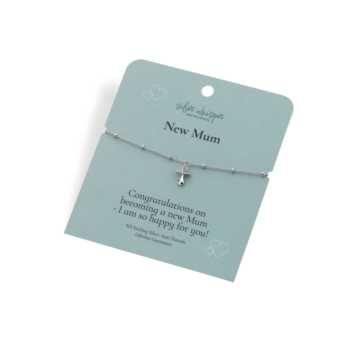 Silver Whisper New Mum Bracelet SWB008