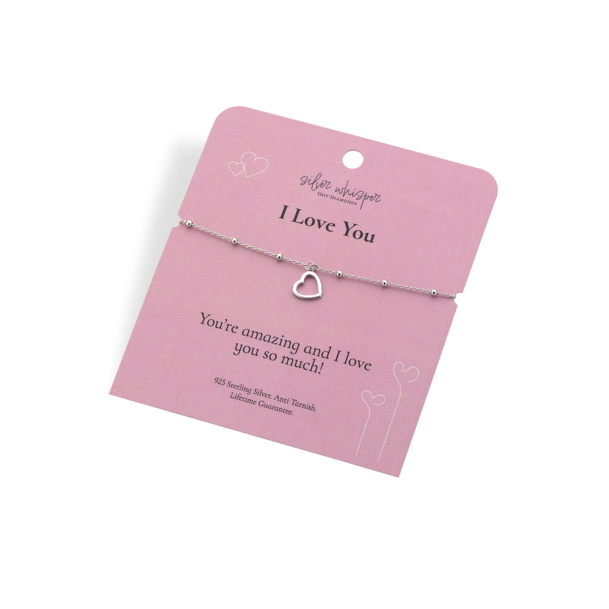 Silver Whisper Love Bracelet SWB014