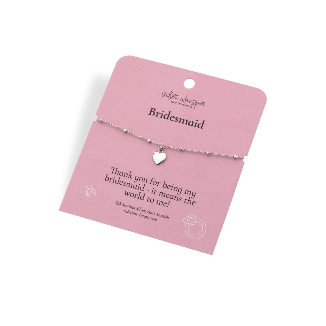 Silver Whisper Bridesmaid Bracelet SWB020