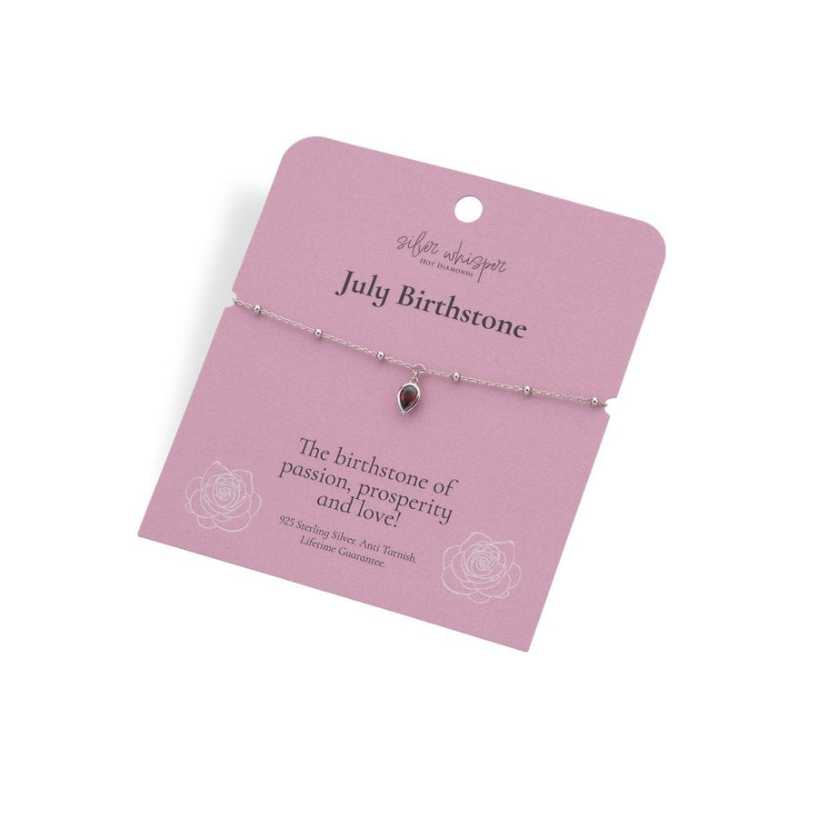 Silver Whisper July Bracelet SWB031