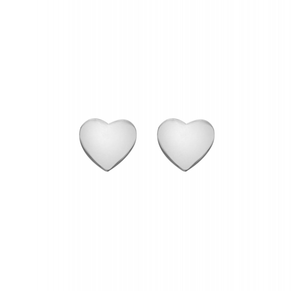 Heart-shaped earrings on a pink card with 'Suffie Wasserman' branding