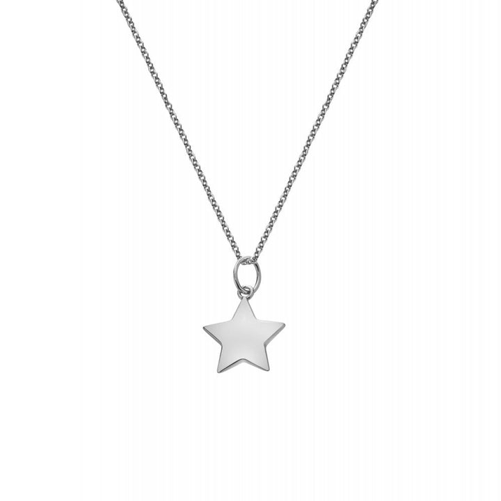 Silver star pendant necklace 
