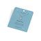 Necklace with a heart pendant on a blue card with 'Thank You' message
