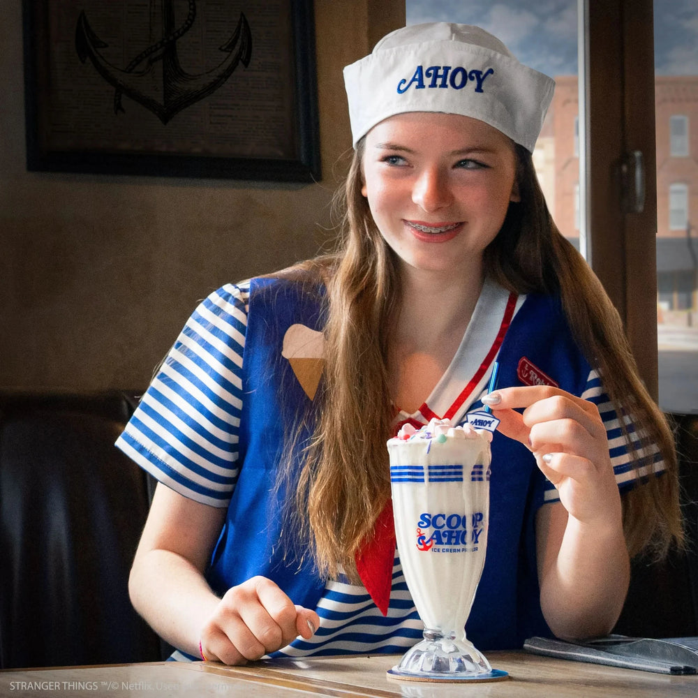 Stranger Things Scoops Ahoy Milkshake Glass Set CR4284