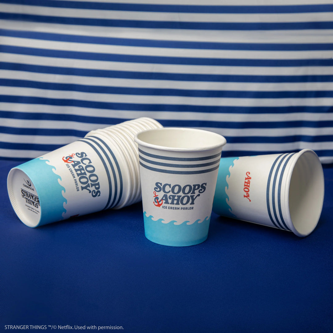 Stranger Things Paper Cups Scoops Ahoy CR4283