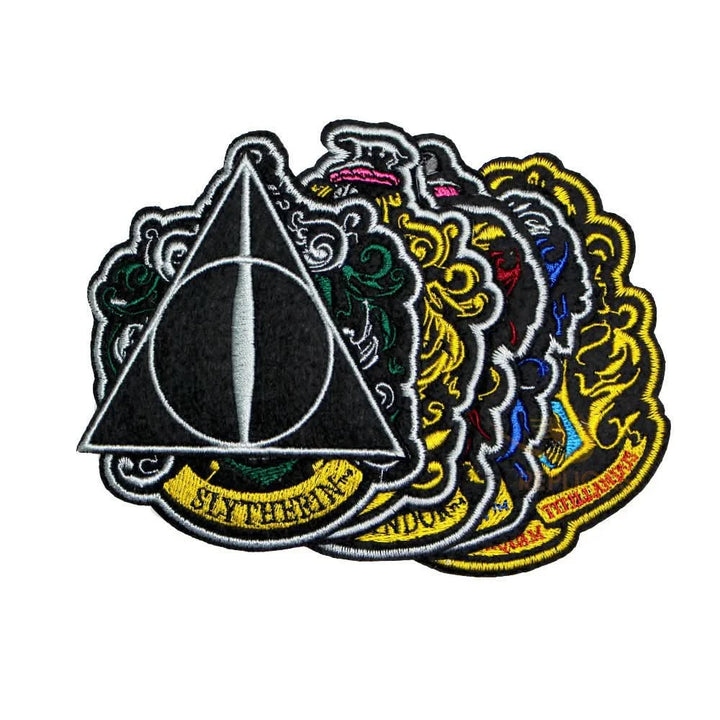Harry Potter Set Of 6 Harry Potter Crests Patches ( Iron-on) CR2206