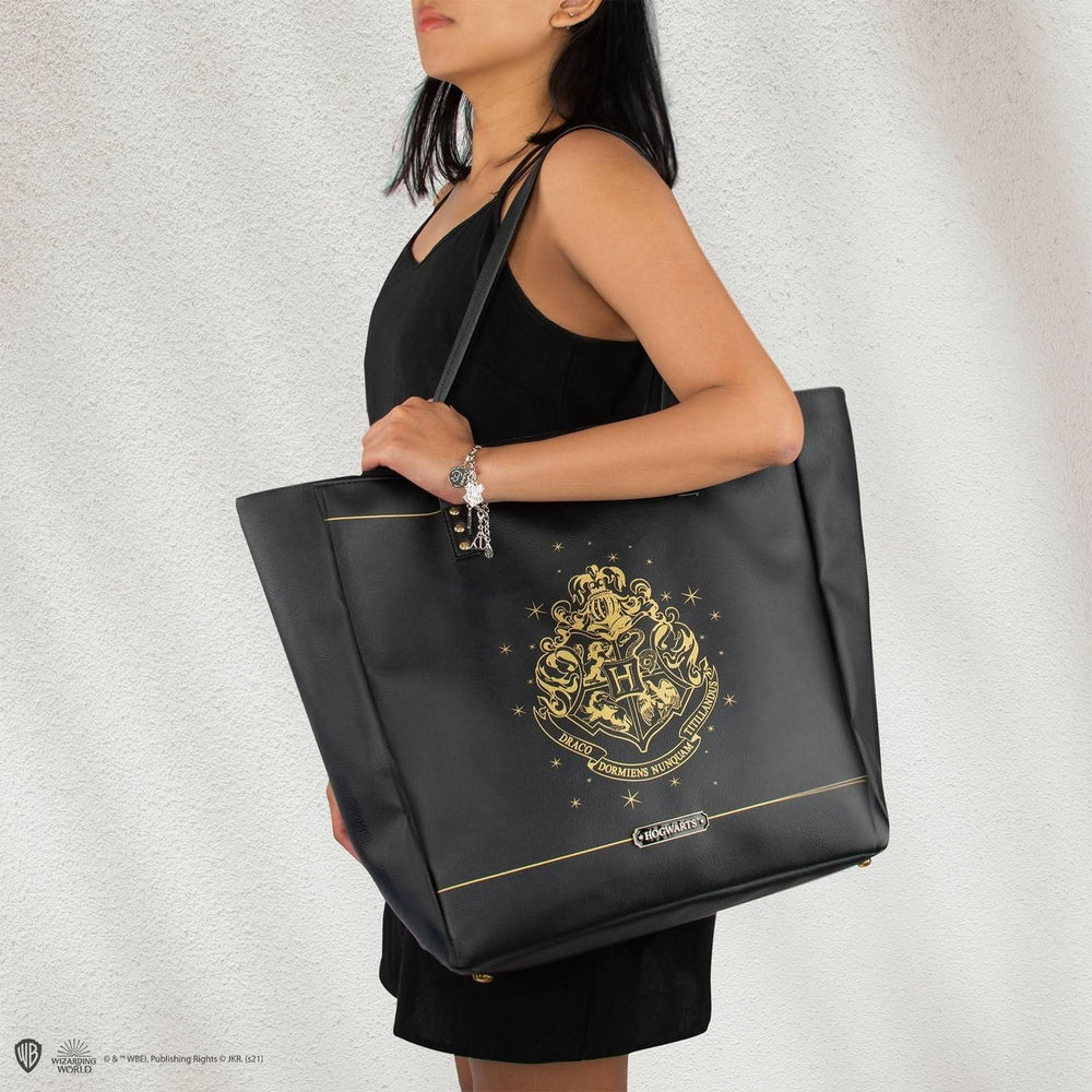 Harry Potter Handbag- Hogwarts - Black Pu Leather CR2472