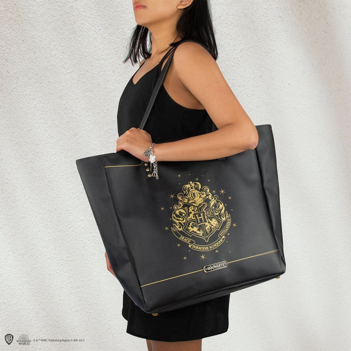 Harry Potter Handbag- Hogwarts - Black Pu Leather CR2472