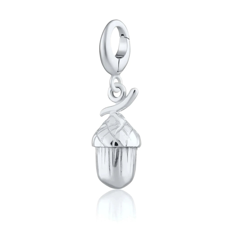 Silver Acorn Charm CSAC