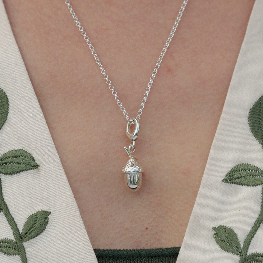 Silver Acorn Necklace CNSAC-1