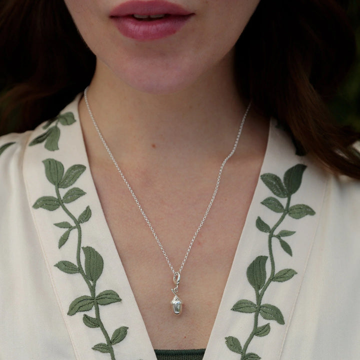 Silver Acorn Necklace CNSAC-1