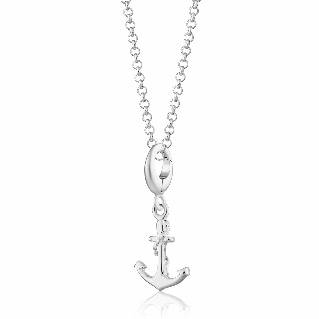 Silver Anchor Necklace CNSAN-1