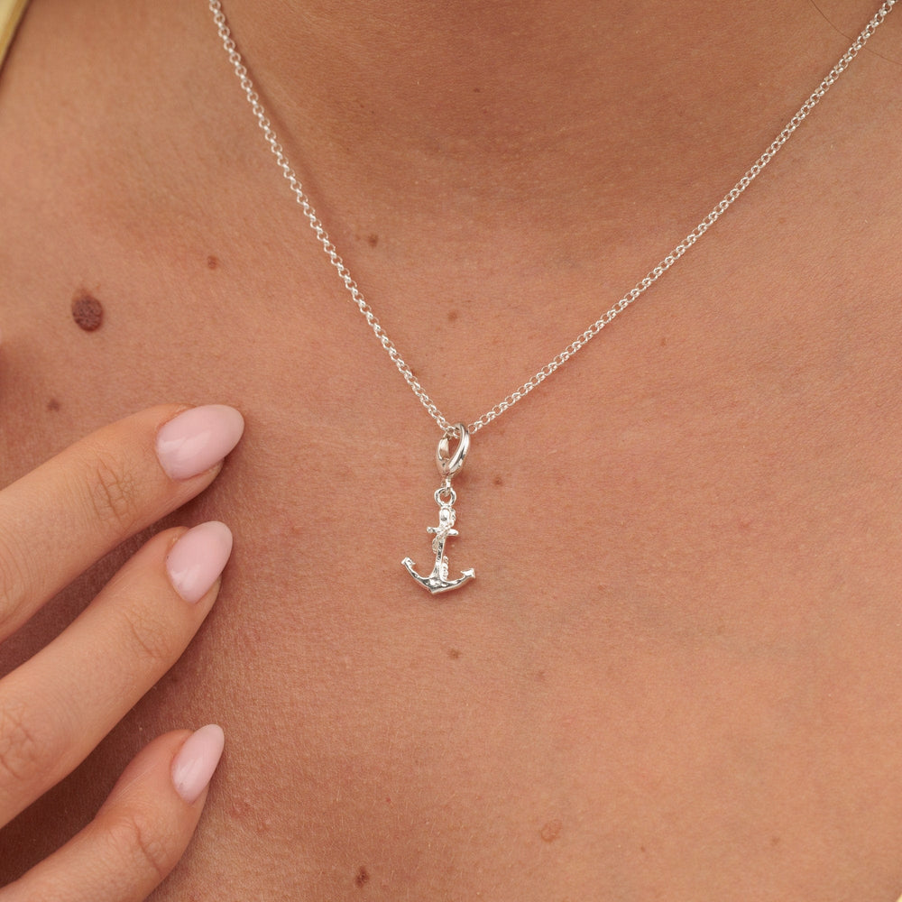 Silver Anchor Necklace CNSAN-1