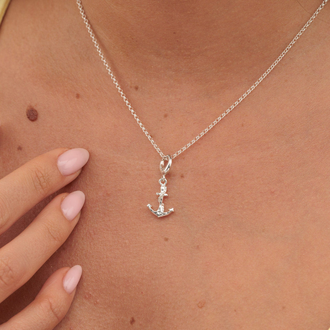 Silver Anchor Necklace CNSAN-1