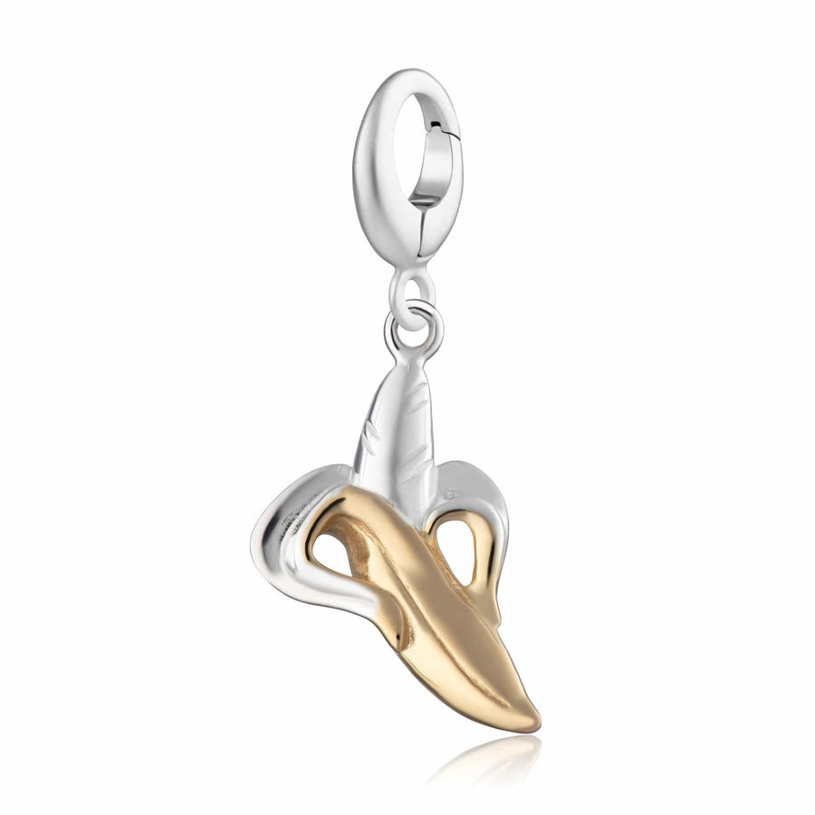 Silver Banana Charm CSBAN