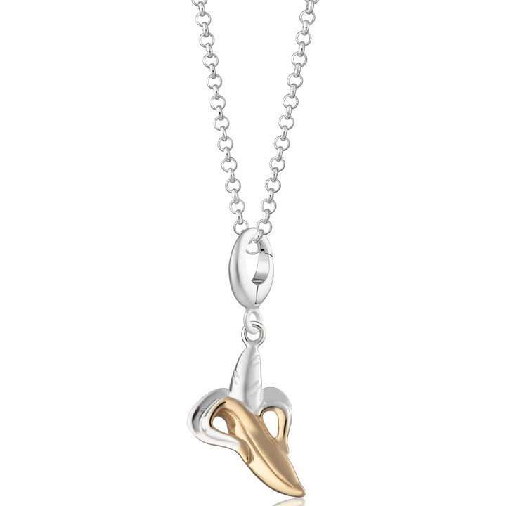 Silver Banana Necklace CNSBAN-1
