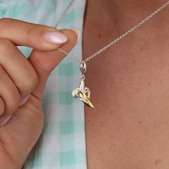 Silver Banana Necklace CNSBAN-1